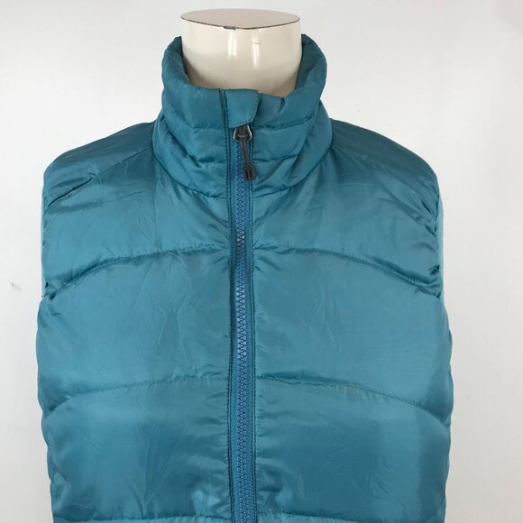 REI ~ WOMENS XS ~ BLUE TEAL QUILTED DOWN VEST ~ FULL ZIP PUFFER - Picture 2 of 6